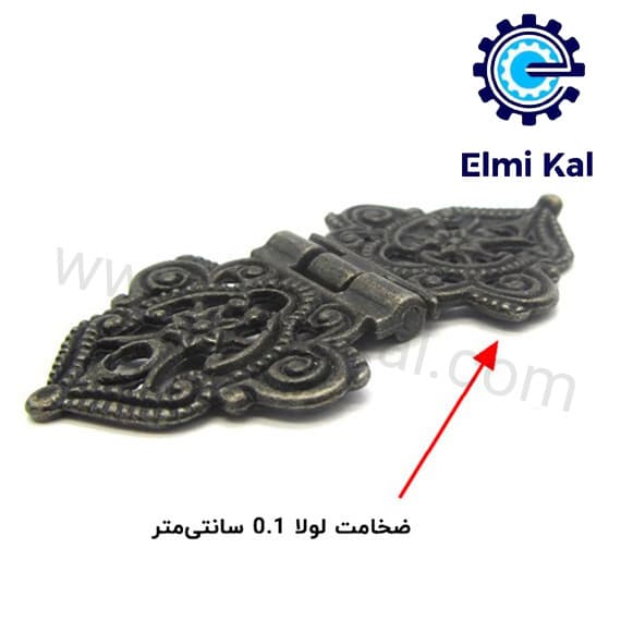 لولا آنتیک طرح دار فلزی زیتونی 5